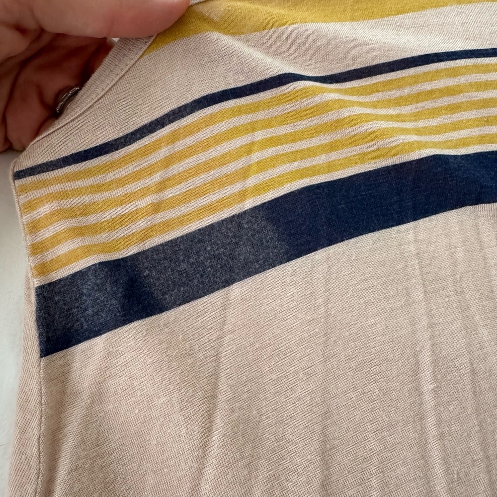 Tan Striped Top - Picture 3 of 3